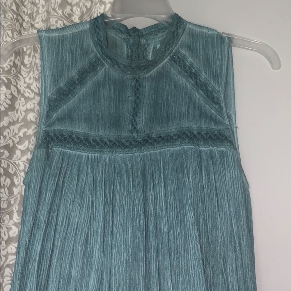High neck dress with button up back